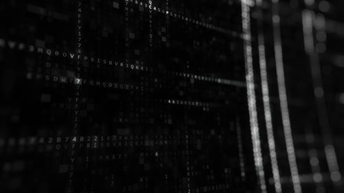 Futuristic Digital Data Grid Background Animation