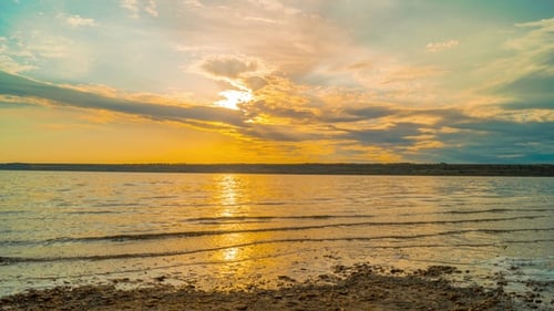Sunset over the River