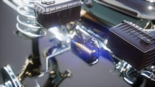 Detailed Car Engine and Other Parts