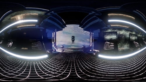 International Space Station Orbiting Earth in Virtual Reality