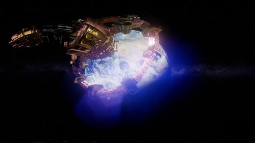 Station spatiale internationale en orbitant autour de la Terre en réalité virtuelle