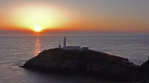 Sunset at South Stack Lighthouse