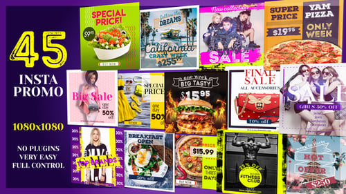 Dynamic Geometric Social Media Promotion Templates