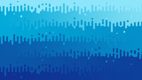 Abstract Trendy Rounded Lines Background - Blue Version