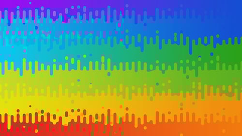 Fluid Dripping Rainbow Shapes Abstract Animated Background