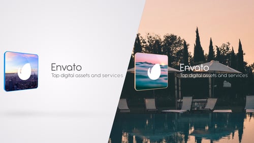 Clean Minimalist 3D Logo Reveal Animation