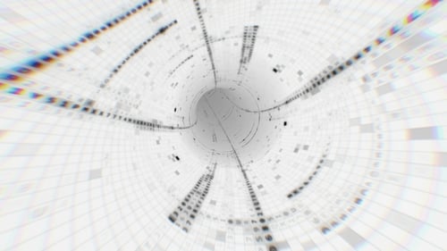 Digital Hexadecimal Code Data Tunnel