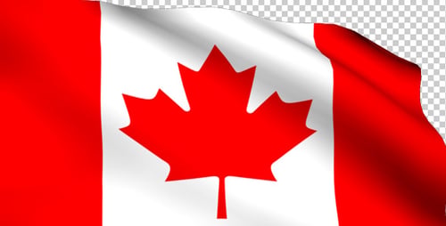 Waving Canadian Flag Animation