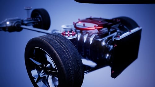 Fahrgestell mit Motor