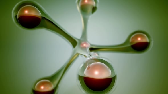 Modelo Loop Atom, Animação gráfica Incluindo: átomo e químico - Envato