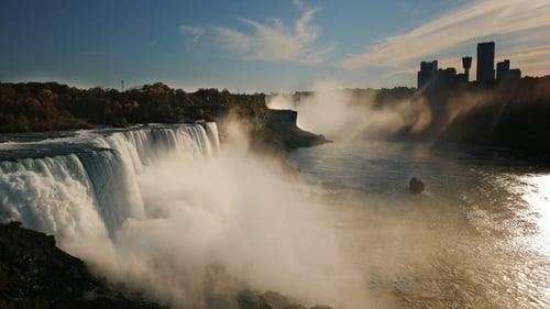 Sunset at Niagara Falls