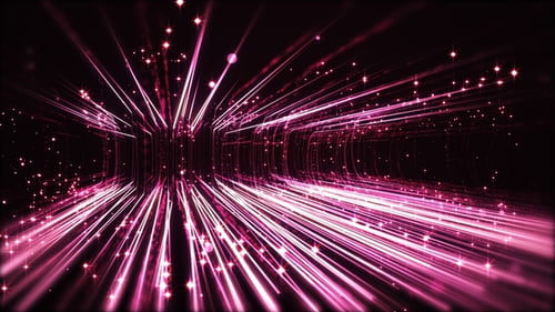 Red Particals Flow Up