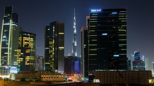 Skyscraper Business Bay Downtown Dubai Night