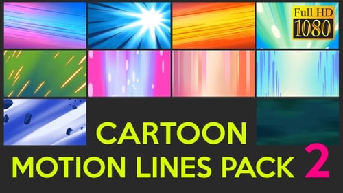 Dynamic Cartoon Motion Lines and Speed Effects Pack