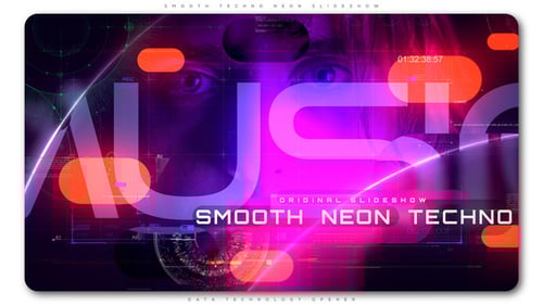 Presentación de diapositivas Smooth Techno Neon