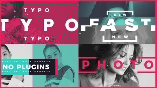 Dynamic Glitch Typography Opener for Modern Videos