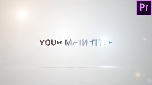 Clean Minimalist Title Opener with Subtle Flares