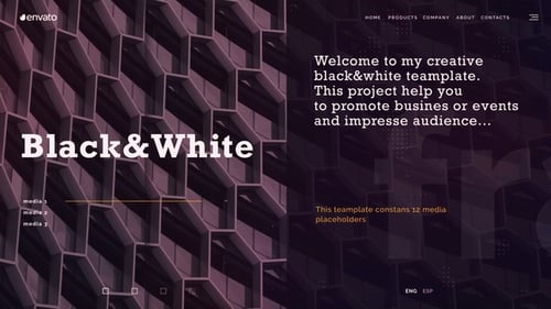 Dark Geometric Corporate Presentation Slideshow