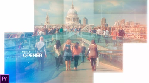 Clean Geometric Photo Video Slideshow Opener