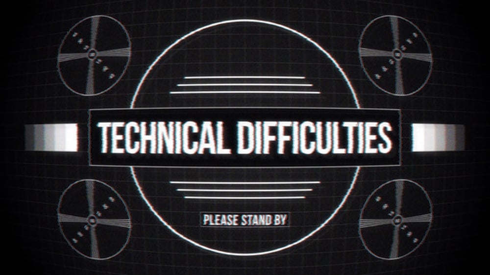 Glitching Technical Difficulties Retro TV Broadcast Screen, Backgrounds ...