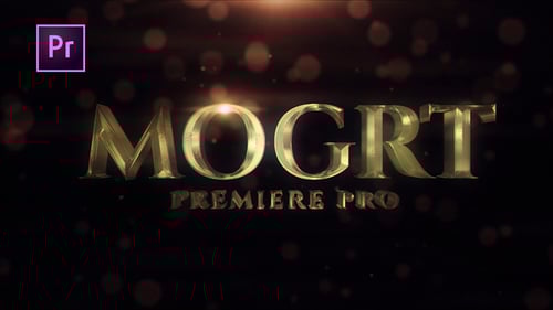 Golden Metallic Cinematic Title Opener for Awards and Events