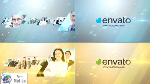 Stylish Glossy Slider Logo - Apple Motion