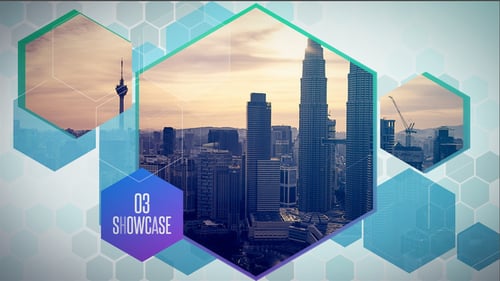 Dynamic Corporate Hexagon Media Showcase