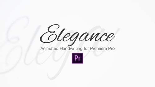 Elegance - Animated Handwriting Typeface