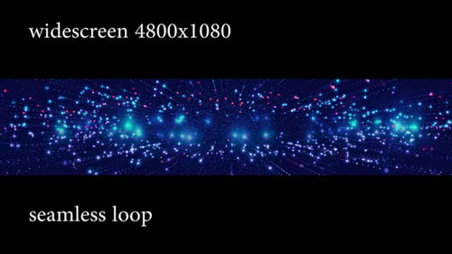 Dynamic Futuristic Particle Field Loop Background