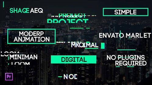 Glitch Titles for Premiere Pro | Essential Graphics