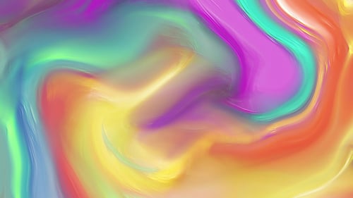 Abstract Liquid Flowing Vibrant Colors Motion Background