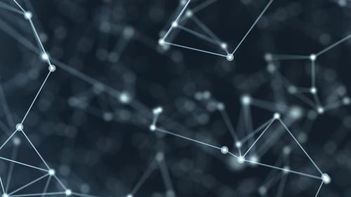 Abstract Digital Network Connections Loop Background