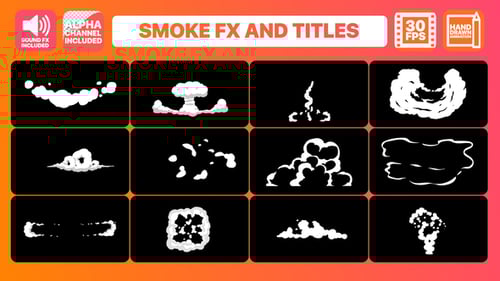Hand Drawn Smoke, Fire, and Water Animation Effects for Text