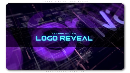 Techno Digital Logo Reveal