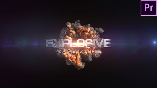 Powerful Explosion Title Opener with Dramatic Smoke and Lens Flares
