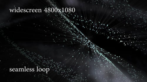 Widescreen Abstract Particle Flow Seamless Loop Background