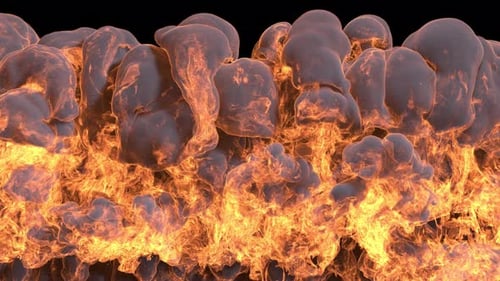 Fire Transition With Smoke