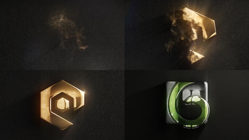 Dynamic Particle Logo Reveal Cinematic Opener