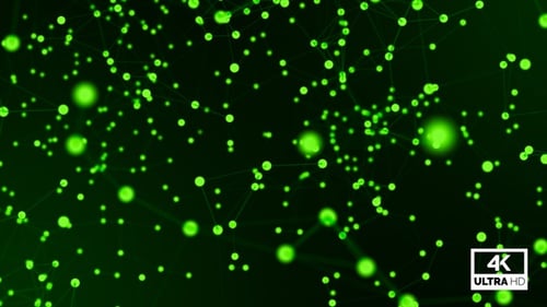 Green Plexus Background Looped V4