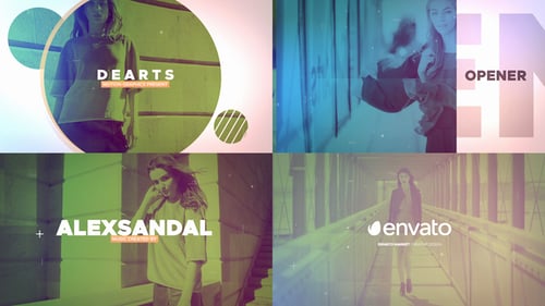 Stylish Dynamic Video Intro with Modern Text and Photo Reveals