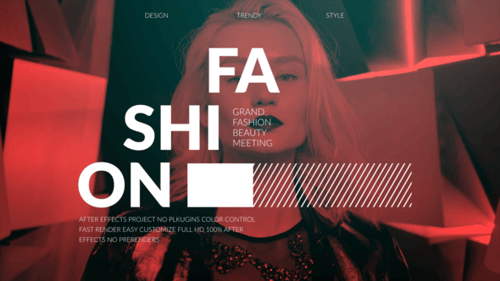 Dynamic Fashion Show Intro with Modern Text