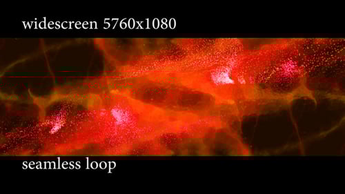 Widescreen Abstract Glowing Particle Stream Seamless Loop