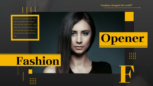 Stylish Fashion Promo Opener With Dynamic Geometric Graphics