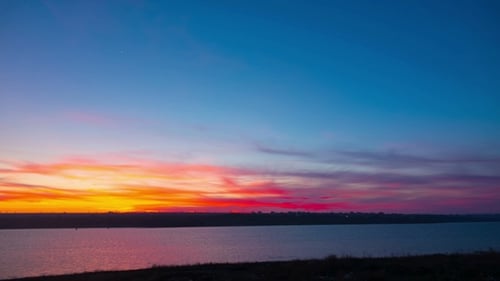 Sunset over the River