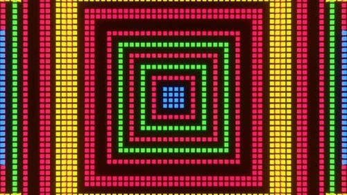 VJ Loop Animation of Pixel Mosaic Ver29