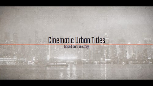 Cinematic Urban Titles | Movie Opener