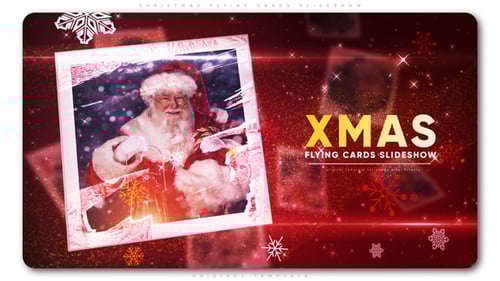 Christmas Flying Cards Slideshow