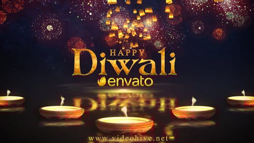 Diwali Sky Lantern Logo
