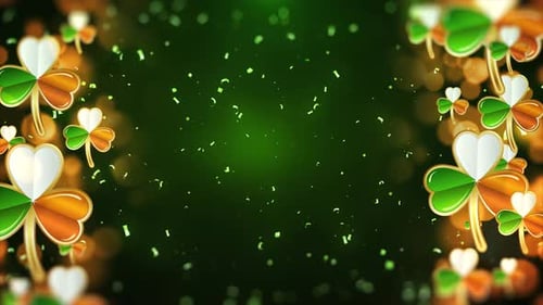 Irland Hintergrund Animation Unabhängigkeitstag 24. April, 4k Auflösung V1