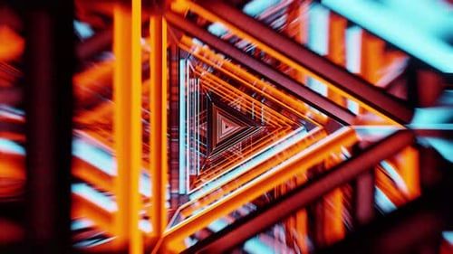 New Rotated Vj Loop Triangle Background Party 4K